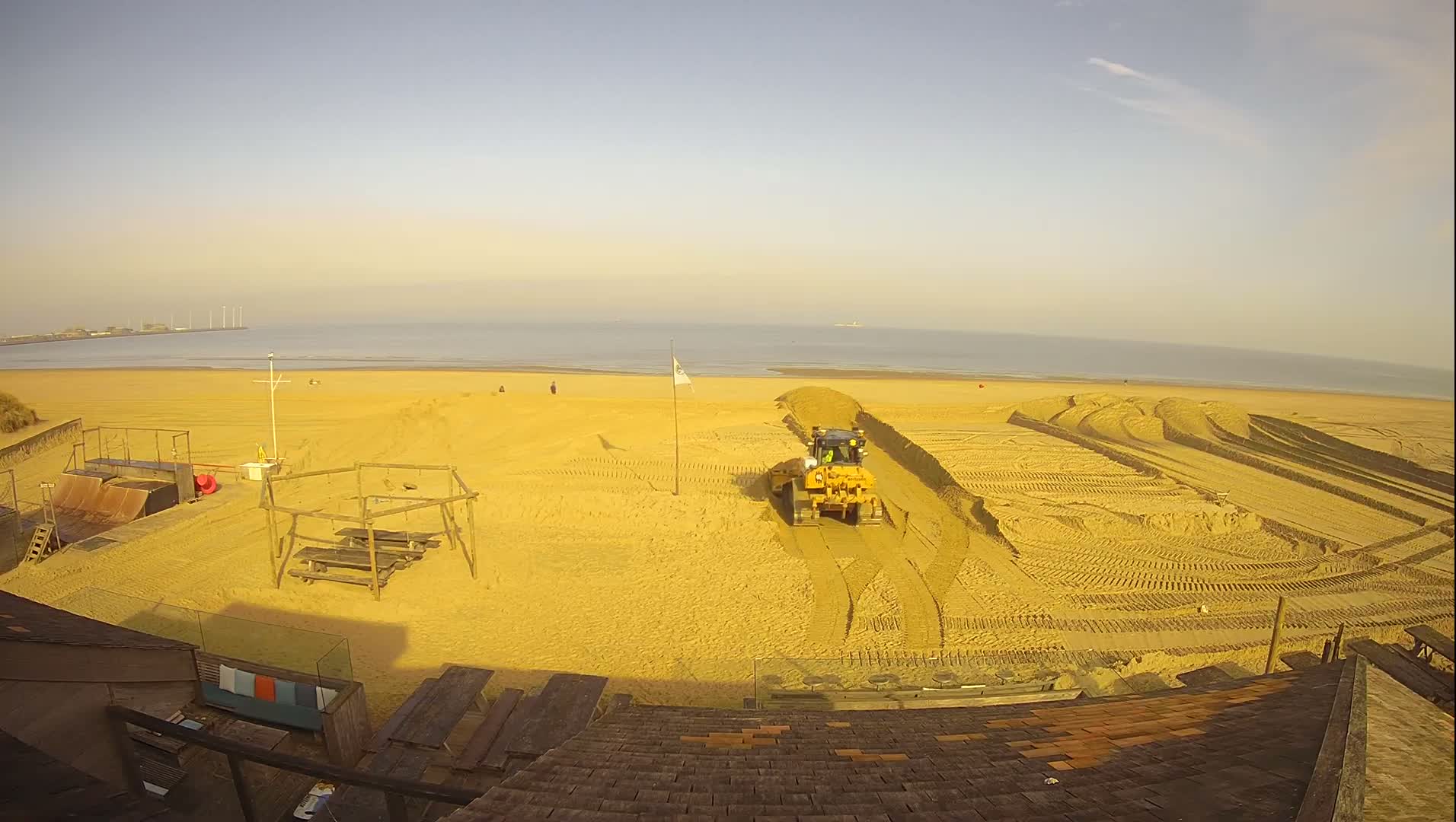 Knokke-Heist, Heist-ann-Zee, Duinbergen Strand Beach Live Cam - Bruges, West Flanders (Flandre-Occidentale), Flemish (Flamande), Belgium