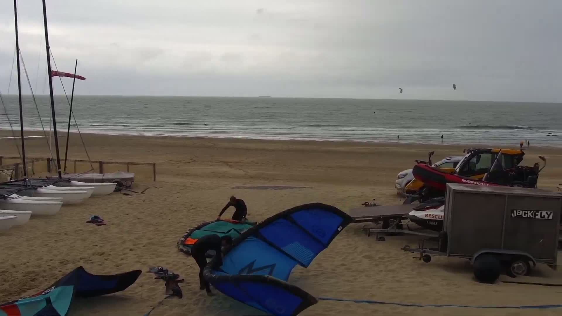 Knokke-Heist, Strand Het Zoute Beach Live Cam - Bruges, West Flanders (Flandre-Occidentale), Flemish (Flamande), Belgium