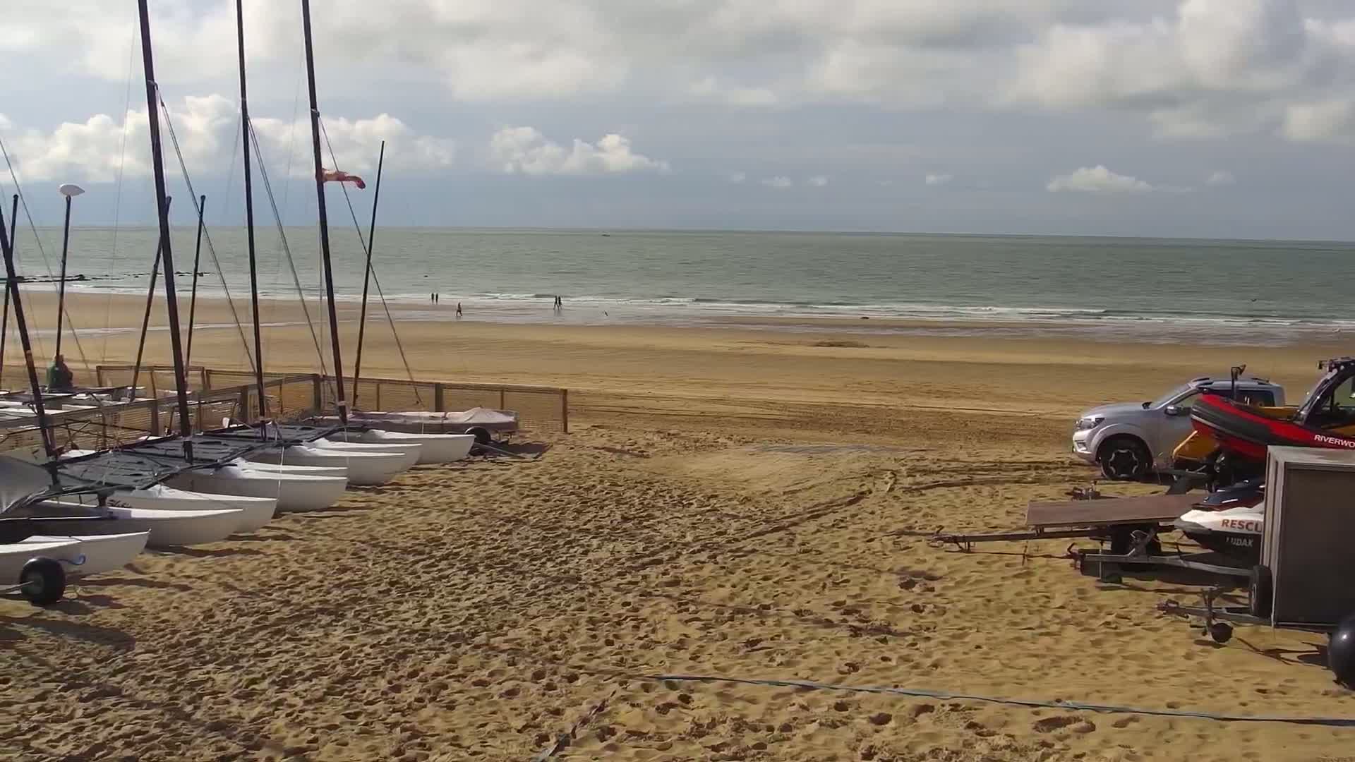 Knokke-Heist, Strand Het Zoute Beach Live Cam - Bruges, West Flanders (Flandre-Occidentale), Flemish (Flamande), Belgium