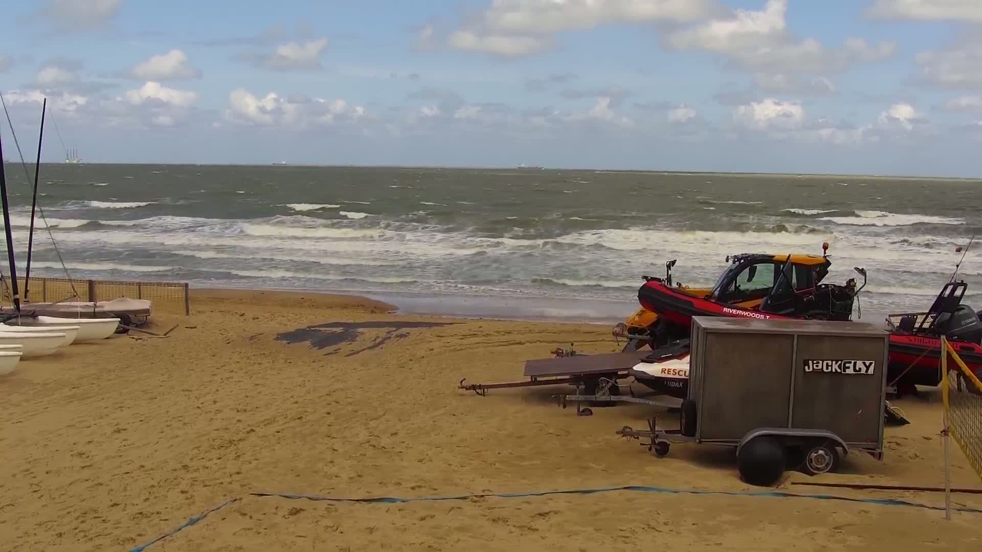 Knokke-Heist, Strand Het Zoute Beach Live Cam - Bruges, West Flanders (Flandre-Occidentale), Flemish (Flamande), Belgium