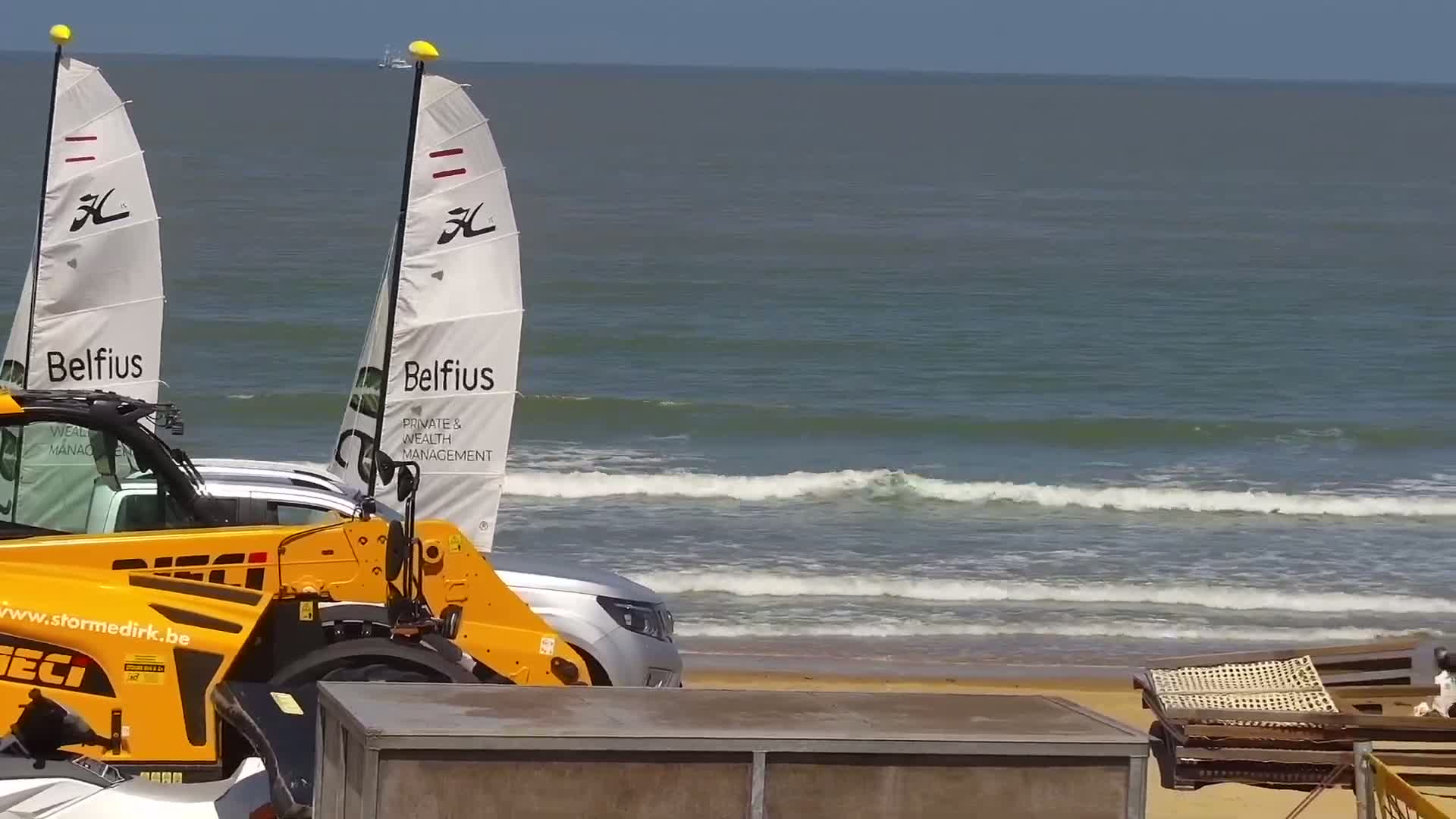 Knokke-Heist, Strand Het Zoute Beach Live Cam - Bruges, West Flanders (Flandre-Occidentale), Flemish (Flamande), Belgium