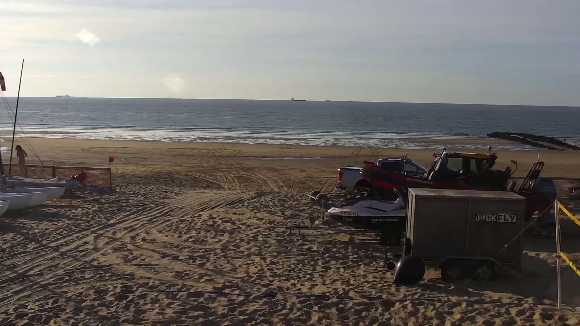 Knokke-Heist, Strand Het Zoute Beach Live Cam - Bruges, West Flanders (Flandre-Occidentale), Flemish (Flamande), Belgium