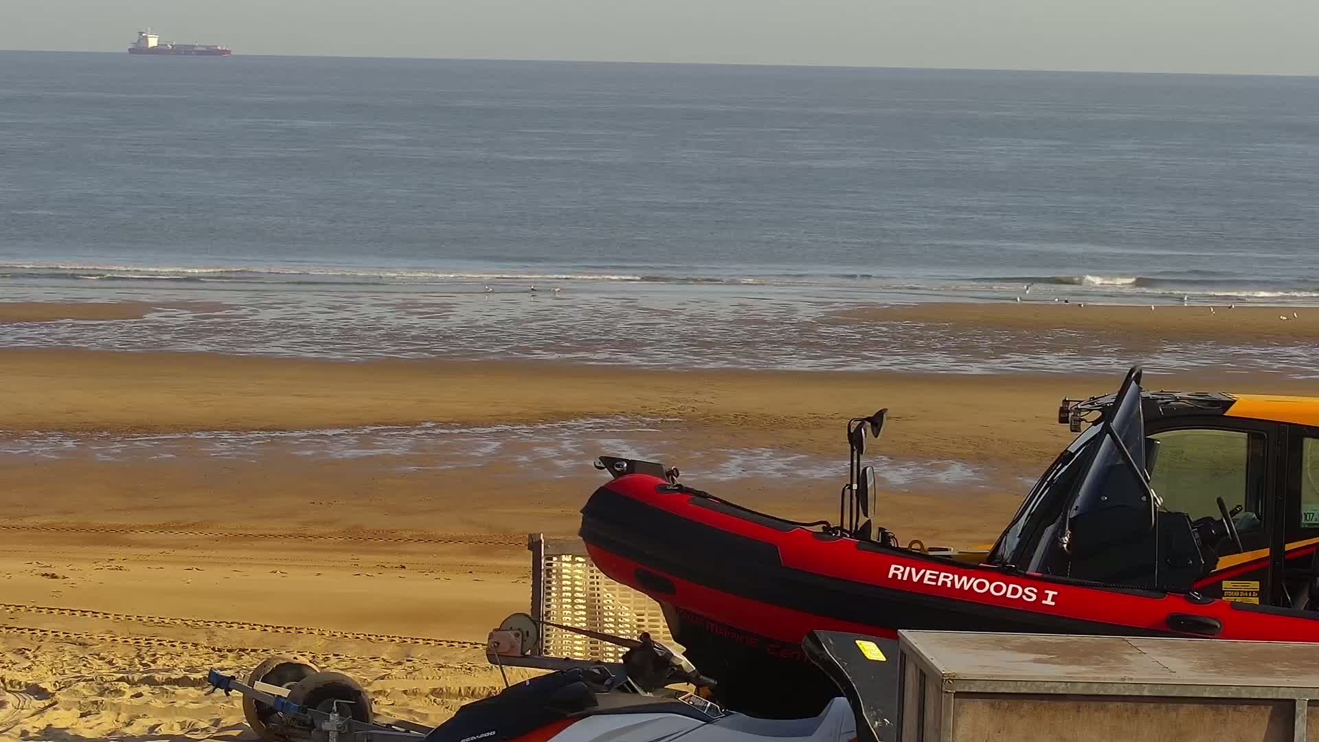 Knokke-Heist, Strand Het Zoute Beach Live Cam - Bruges, West Flanders (Flandre-Occidentale), Flemish (Flamande), Belgium