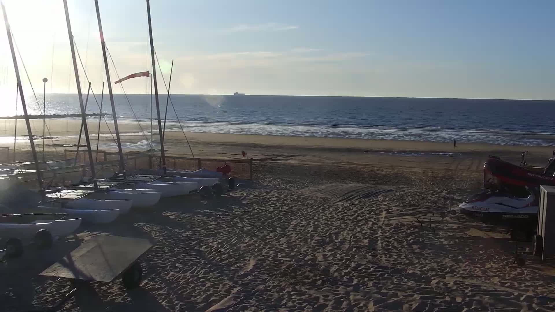 Knokke-Heist, Strand Het Zoute Beach Live Cam - Bruges, West Flanders (Flandre-Occidentale), Flemish (Flamande), Belgium
