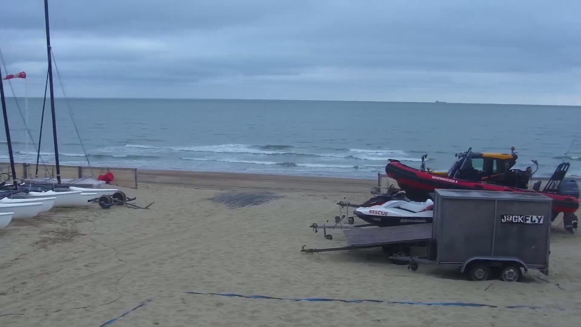 Knokke-Heist, Strand Het Zoute Beach Live Cam - Bruges, West Flanders (Flandre-Occidentale), Flemish (Flamande), Belgium