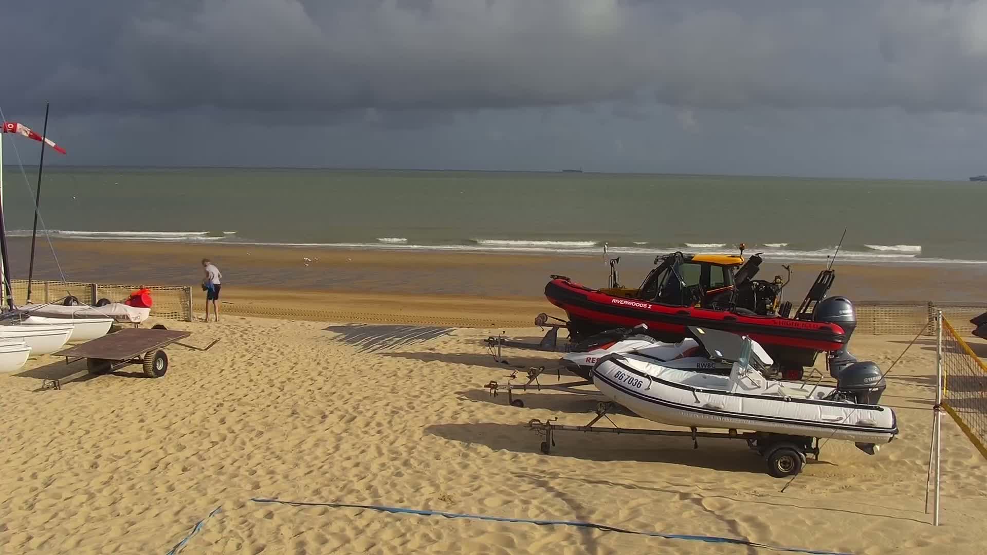 Knokke-Heist, Strand Het Zoute Beach Live Cam - Bruges, West Flanders (Flandre-Occidentale), Flemish (Flamande), Belgium