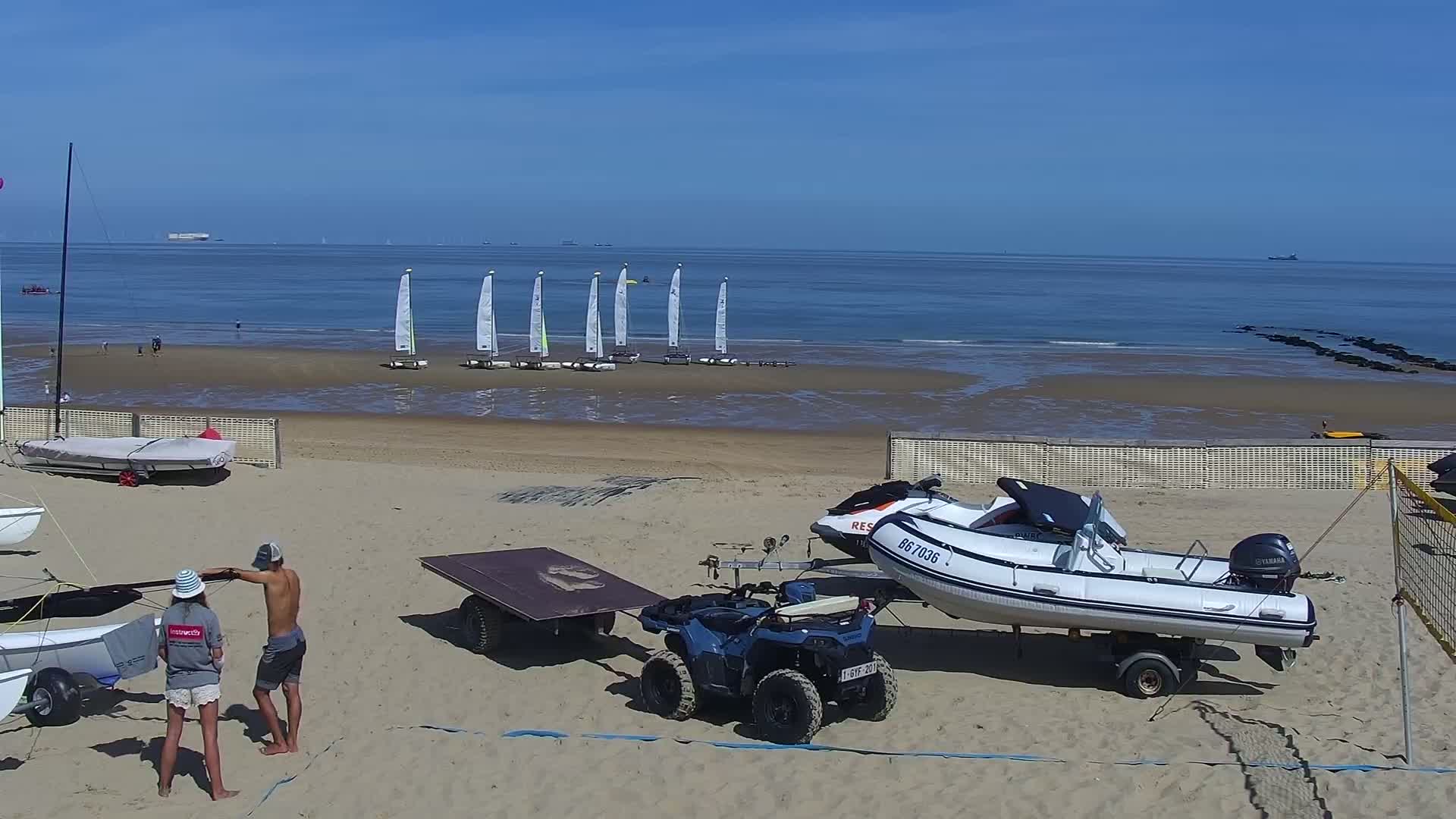 Knokke-Heist, Strand Het Zoute Beach Live Cam - Bruges, West Flanders (Flandre-Occidentale), Flemish (Flamande), Belgium
