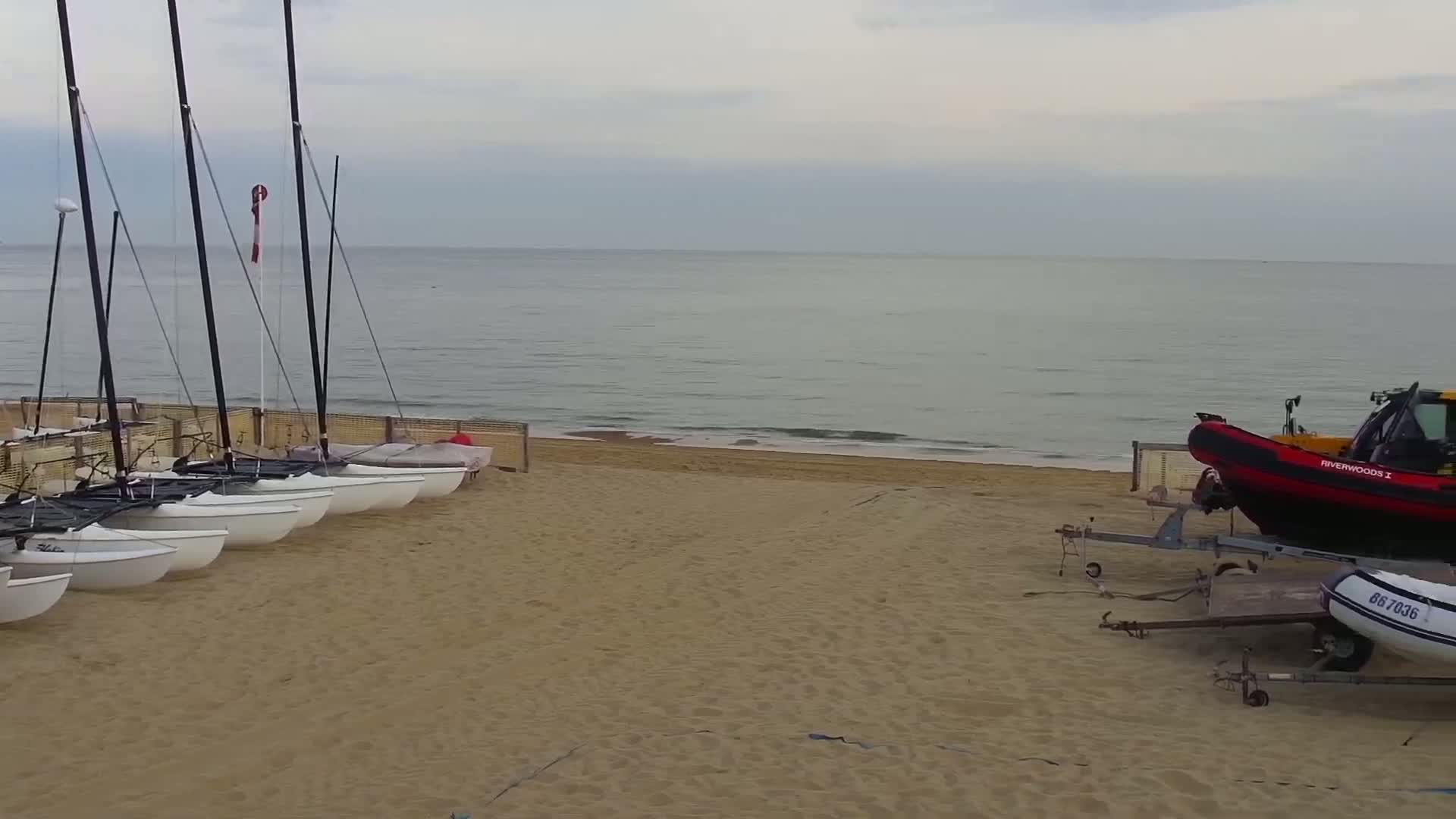 Knokke-Heist, Strand Het Zoute Beach Live Cam - Bruges, West Flanders (Flandre-Occidentale), Flemish (Flamande), Belgium