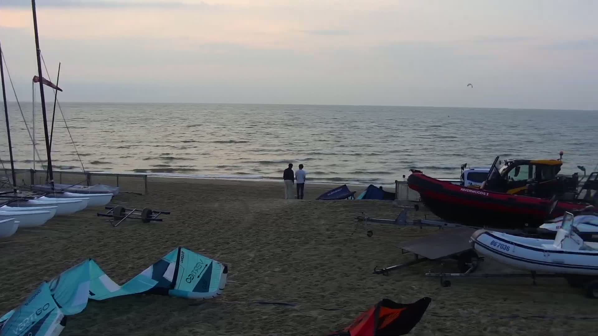 Knokke-Heist, Strand Het Zoute Beach Live Cam - Bruges, West Flanders (Flandre-Occidentale), Flemish (Flamande), Belgium