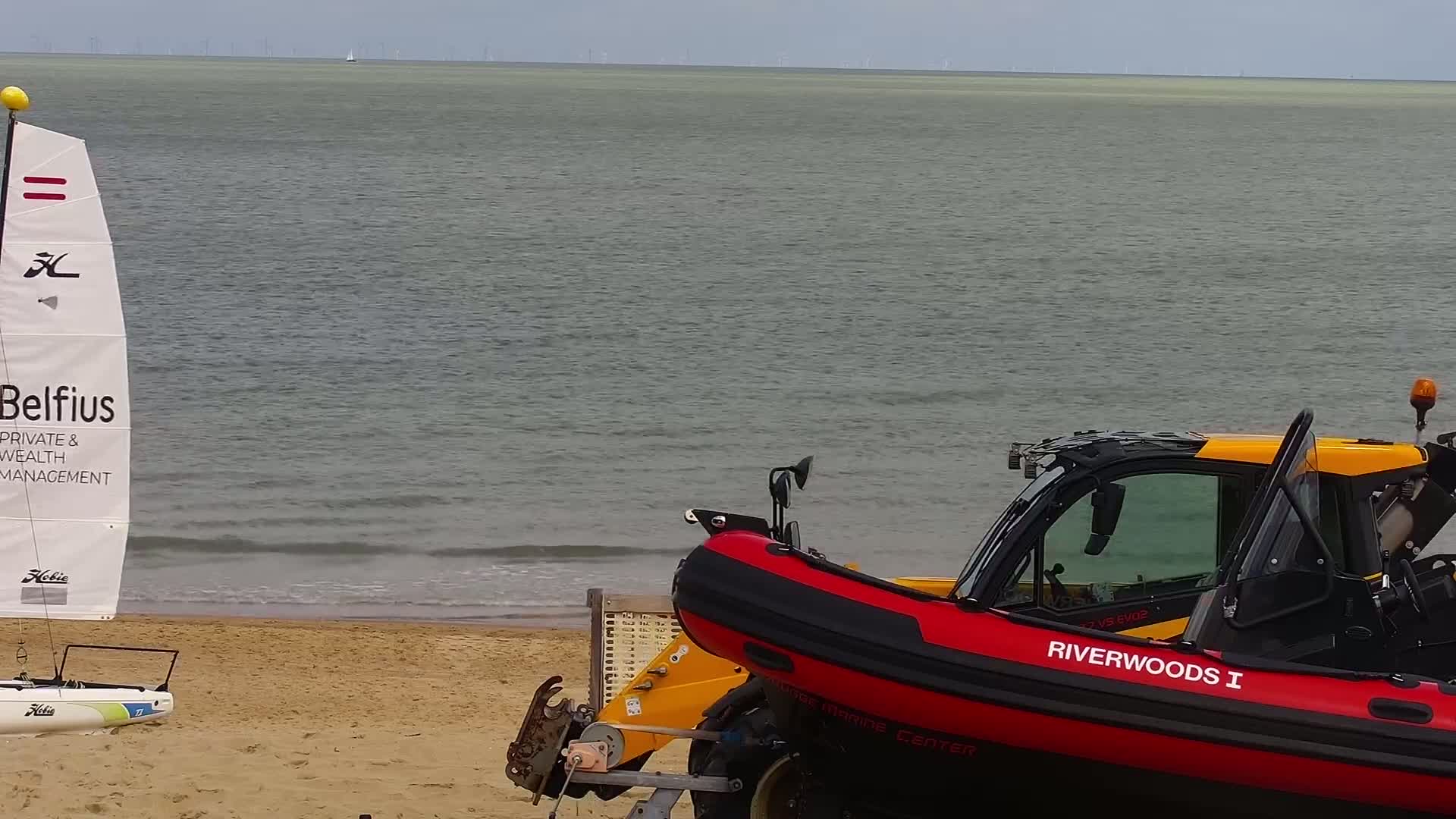 Knokke-Heist, Strand Het Zoute Beach Live Cam - Bruges, West Flanders (Flandre-Occidentale), Flemish (Flamande), Belgium