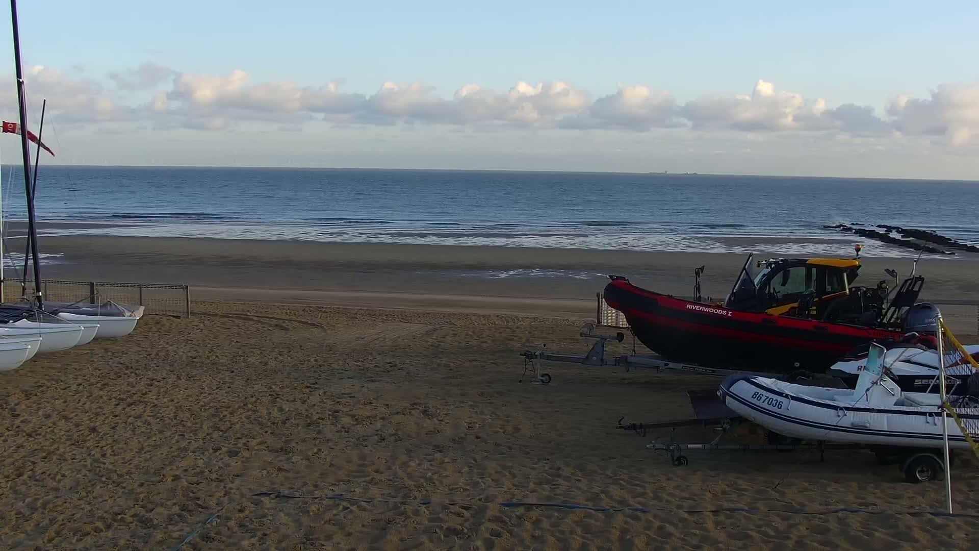 Knokke-Heist, Strand Het Zoute Beach Live Cam - Bruges, West Flanders (Flandre-Occidentale), Flemish (Flamande), Belgium