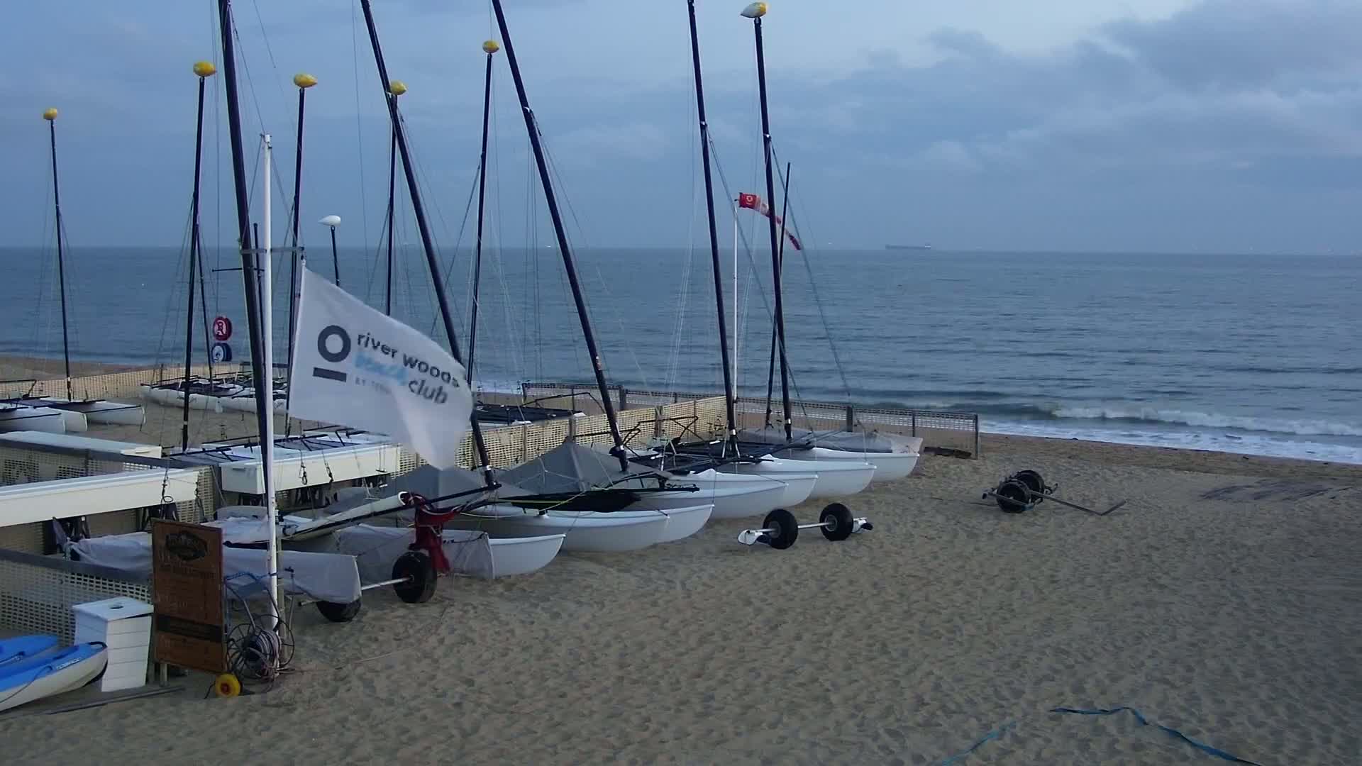 Knokke-Heist, Strand Het Zoute Beach Live Cam - Bruges, West Flanders (Flandre-Occidentale), Flemish (Flamande), Belgium