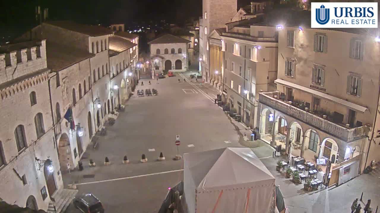 Assisi Piazza del Comune Square - Perugia, Umbria, Italy