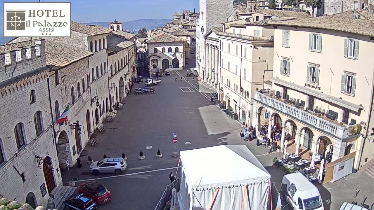 Assisi Piazza del Comune Square - Perugia, Umbria, Italy