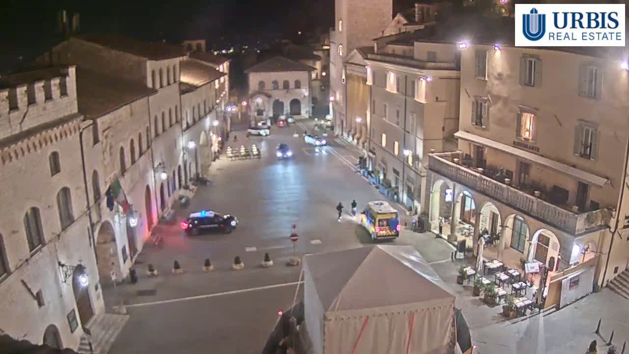 Assisi Piazza del Comune Square - Perugia, Umbria, Italy