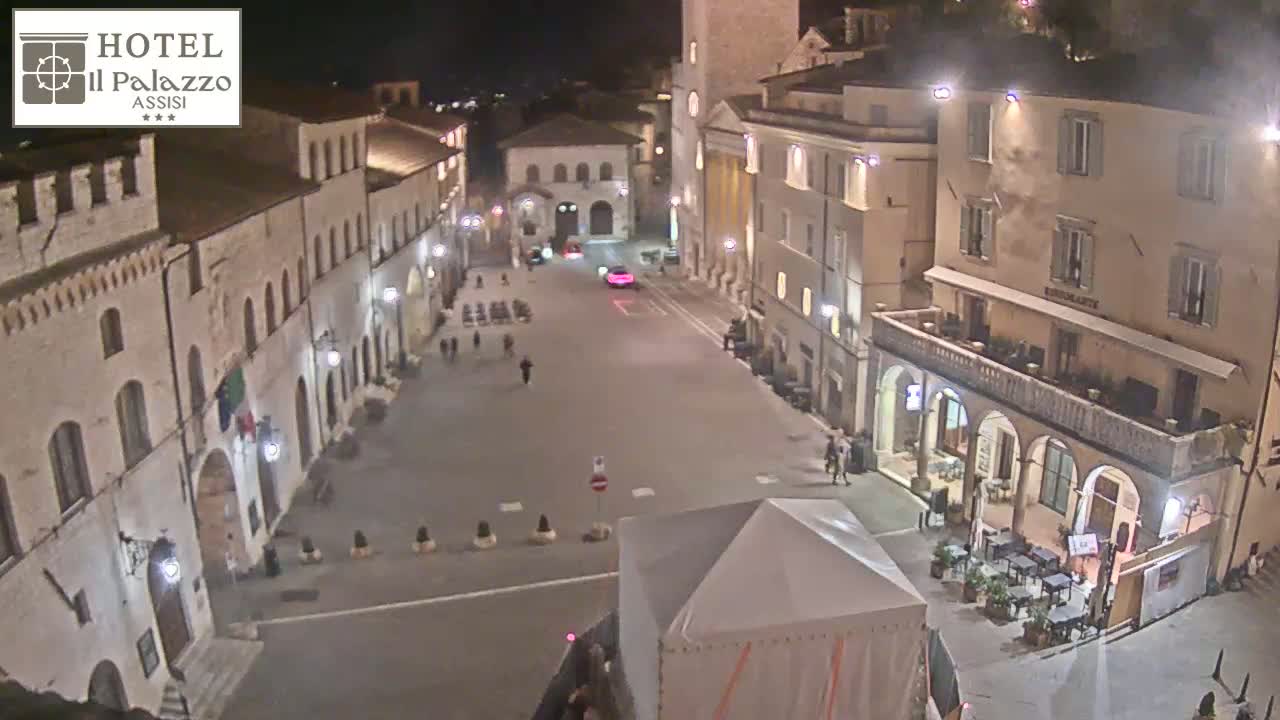Assisi Piazza del Comune Square - Perugia, Umbria, Italy