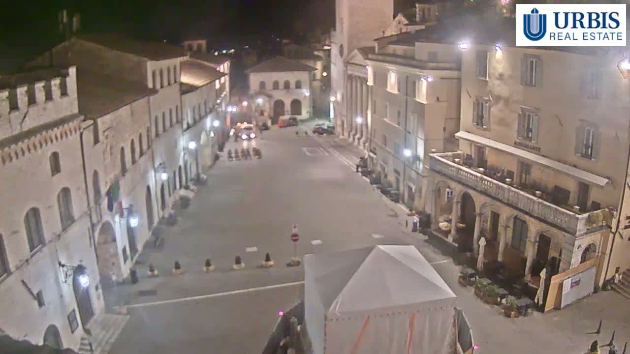 Assisi Piazza del Comune Square - Perugia, Umbria, Italy