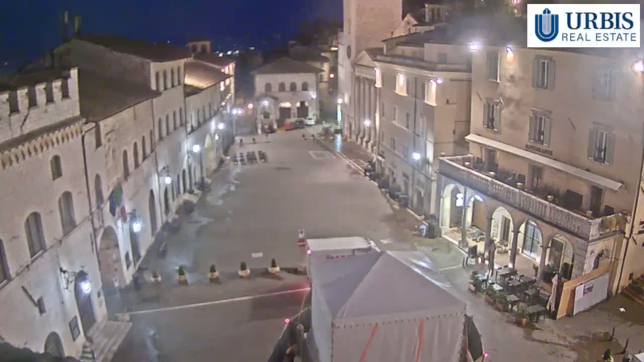 Assisi Piazza del Comune Square - Perugia, Umbria, Italy