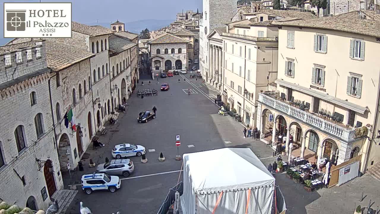 Assisi Piazza del Comune Square - Perugia, Umbria, Italy