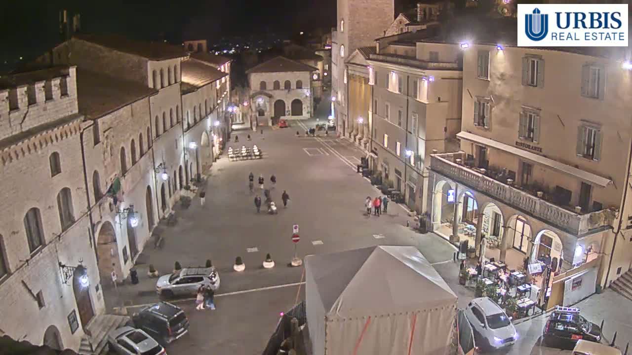 Assisi Piazza del Comune Square - Perugia, Umbria, Italy
