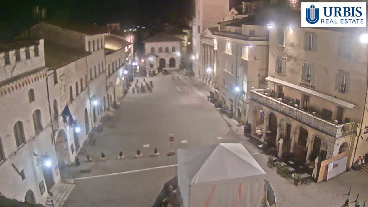 Assisi Piazza del Comune Square - Perugia, Umbria, Italy
