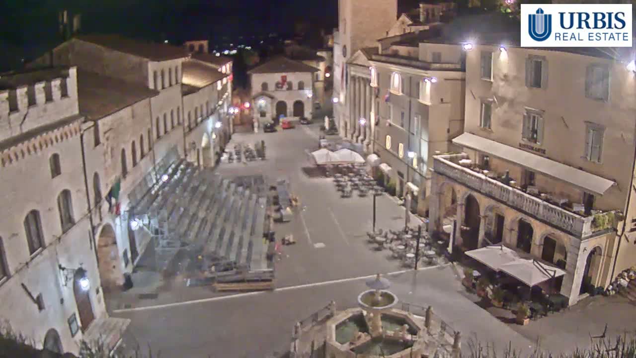 Assisi Piazza del Comune Square - Perugia, Umbria, Italy