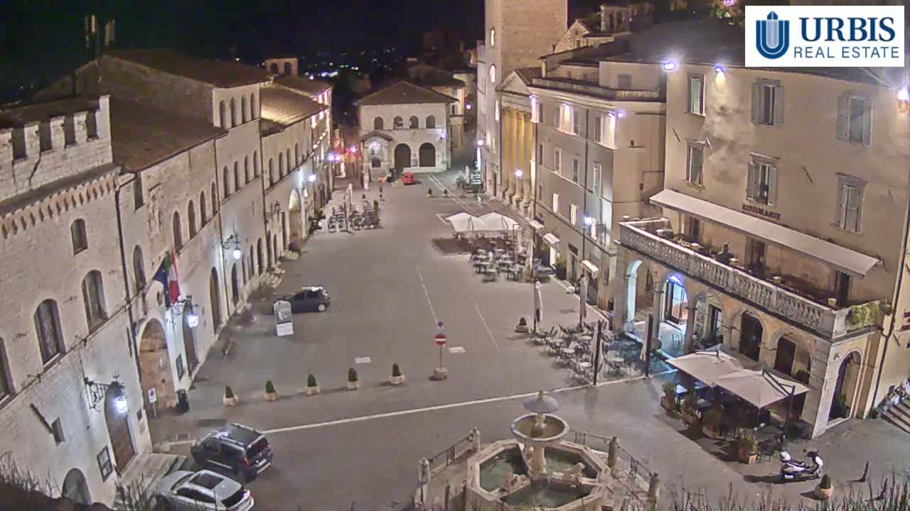 Assisi Piazza del Comune Square - Perugia, Umbria, Italy