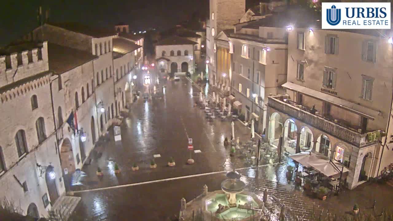 Assisi Piazza del Comune Square - Perugia, Umbria, Italy