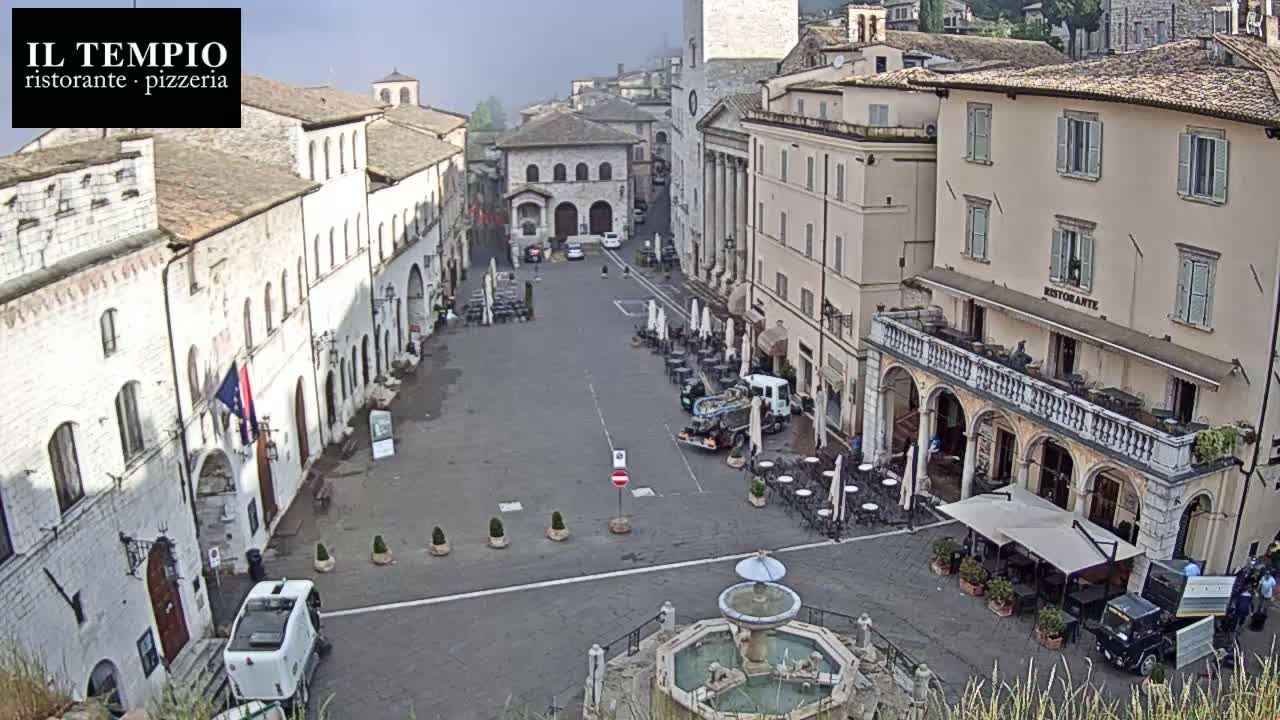 Assisi Piazza del Comune Square - Perugia, Umbria, Italy