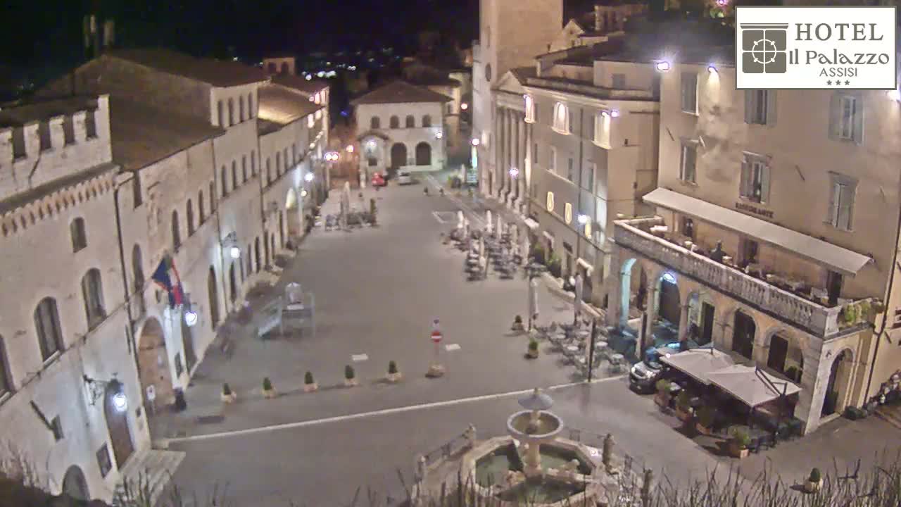 Assisi Piazza del Comune Square - Perugia, Umbria, Italy