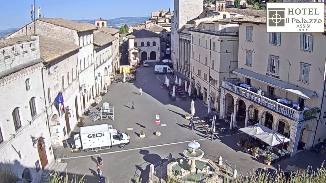 Assisi Piazza del Comune Square - Perugia, Umbria, Italy