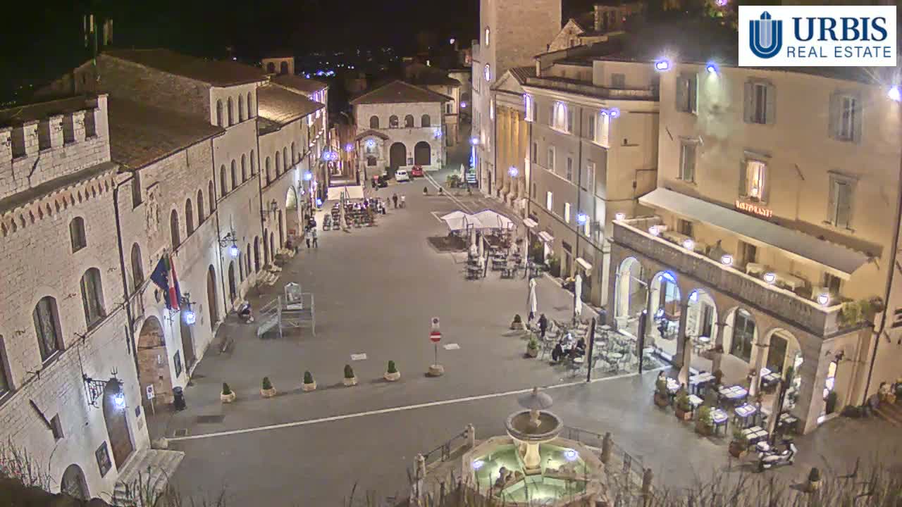 Assisi Piazza del Comune Square - Perugia, Umbria, Italy