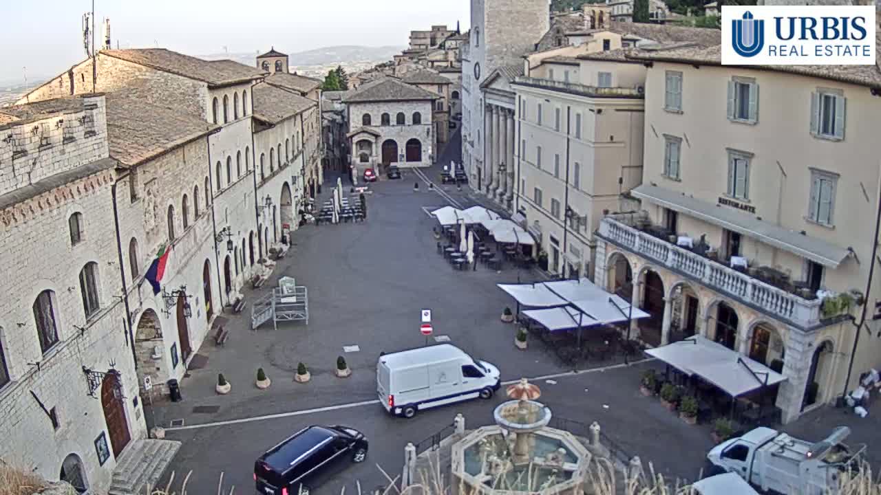 Assisi Piazza del Comune Square - Perugia, Umbria, Italy