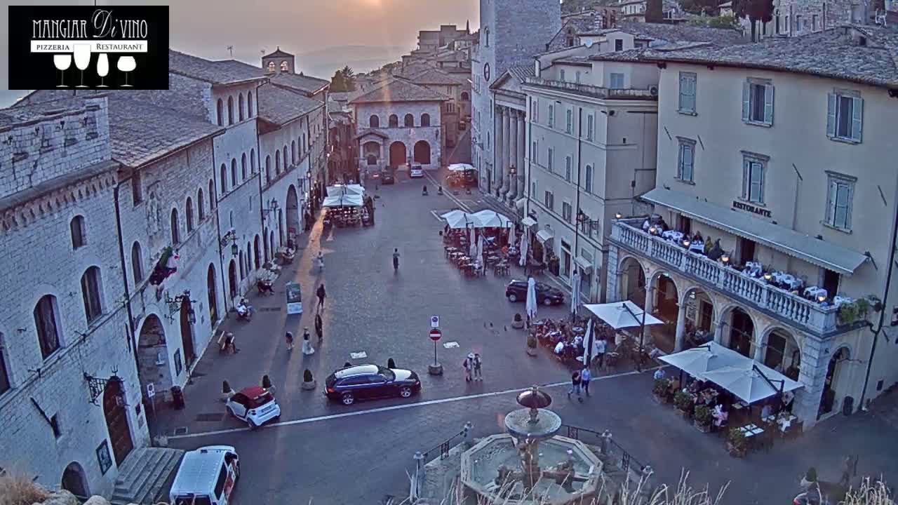 Assisi Piazza del Comune Square - Perugia, Umbria, Italy