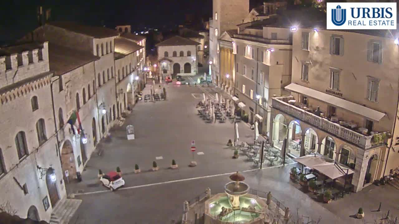 Assisi Piazza del Comune Square - Perugia, Umbria, Italy