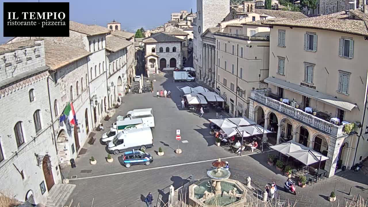 Assisi Piazza del Comune Square - Perugia, Umbria, Italy