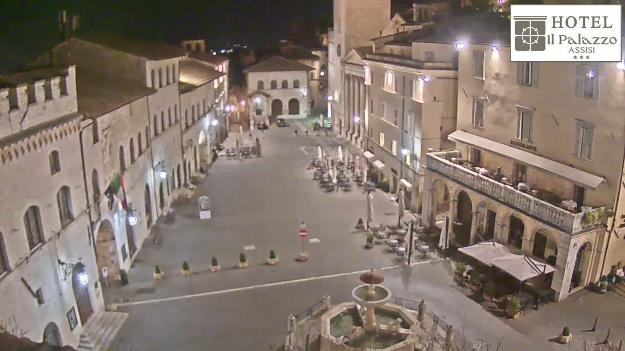 Assisi Piazza del Comune Square - Perugia, Umbria, Italy