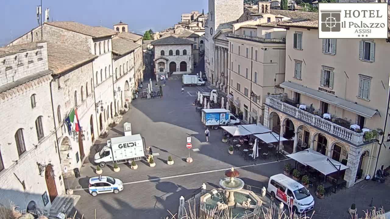 Assisi Piazza del Comune Square - Perugia, Umbria, Italy