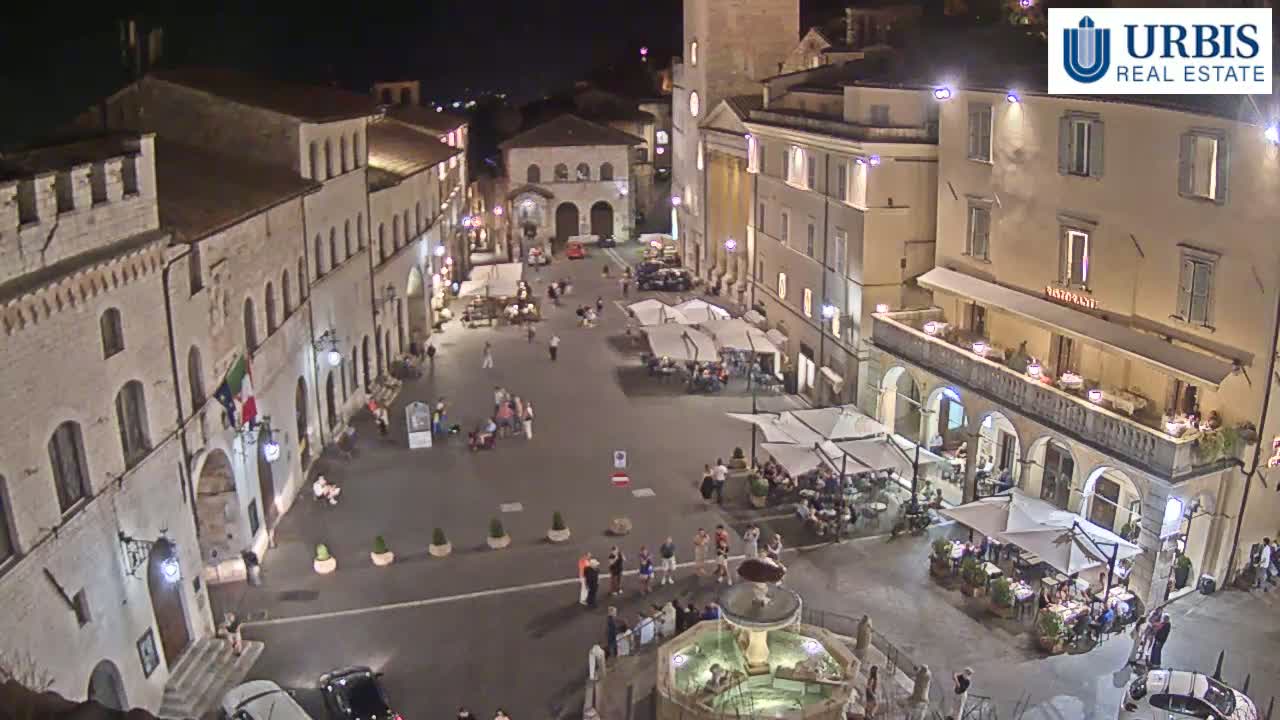 Assisi Piazza del Comune Square - Perugia, Umbria, Italy