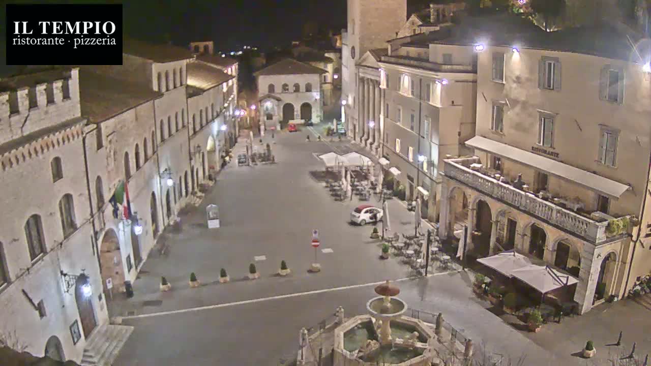 Assisi Piazza del Comune Square - Perugia, Umbria, Italy