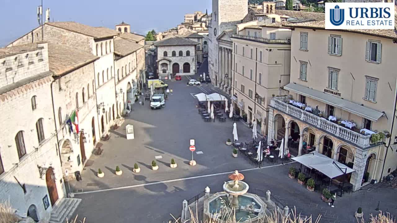 Assisi Piazza del Comune Square - Perugia, Umbria, Italy