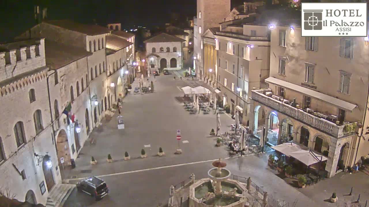 Assisi Piazza del Comune Square - Perugia, Umbria, Italy