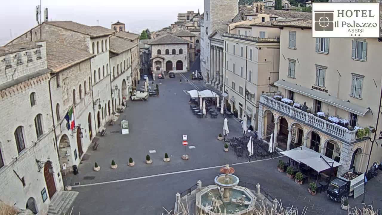 Assisi Piazza del Comune Square - Perugia, Umbria, Italy