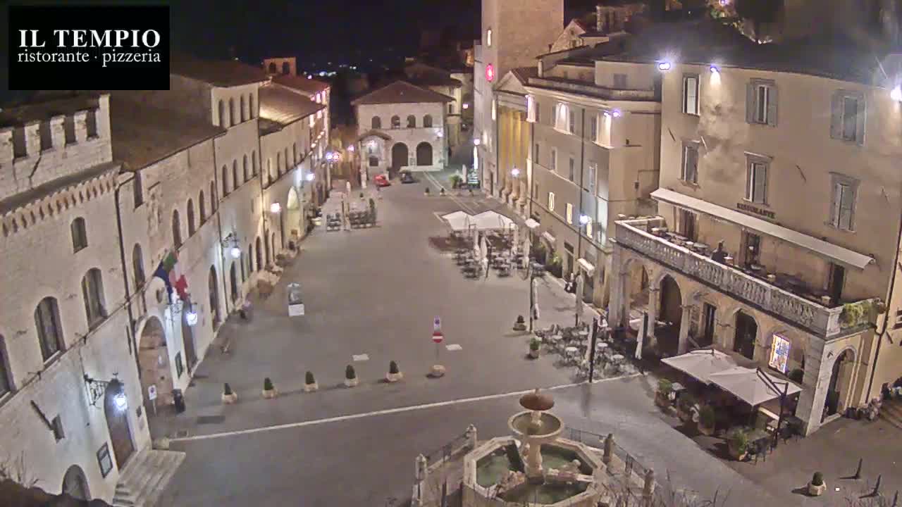 Assisi Piazza del Comune Square - Perugia, Umbria, Italy
