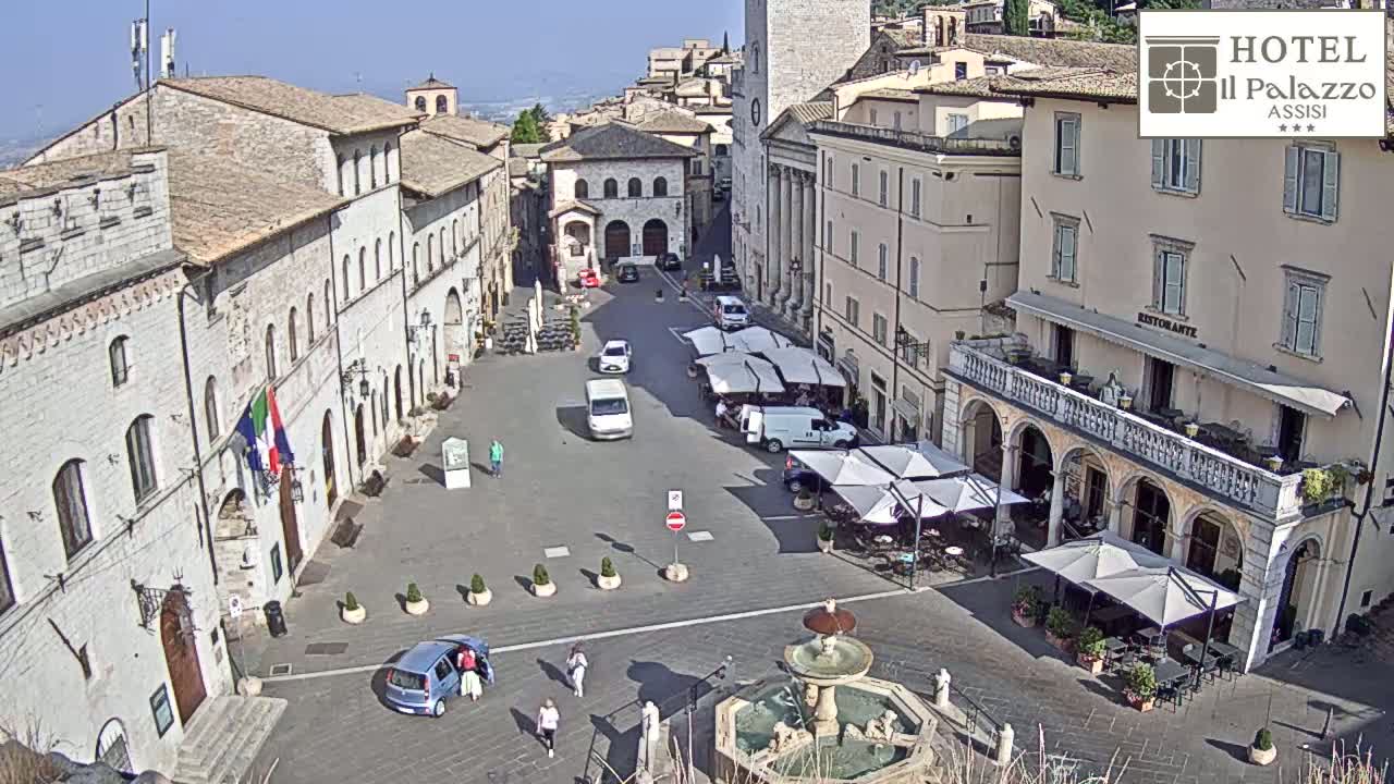 Assisi Piazza del Comune Square - Perugia, Umbria, Italy