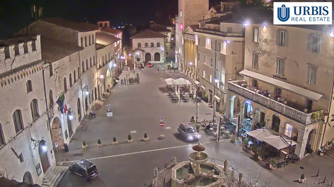 Assisi Piazza del Comune Square - Perugia, Umbria, Italy