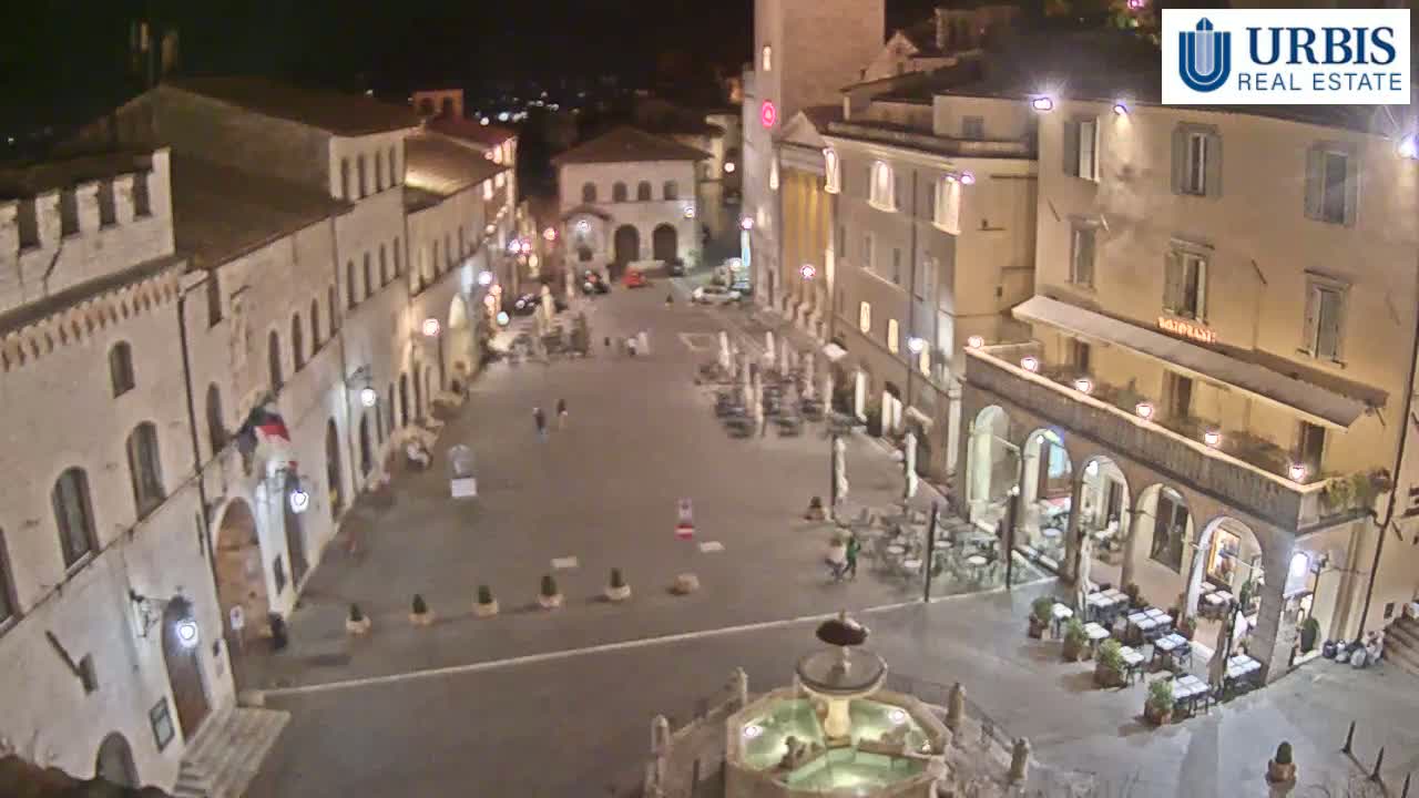 Assisi Piazza del Comune Square - Perugia, Umbria, Italy