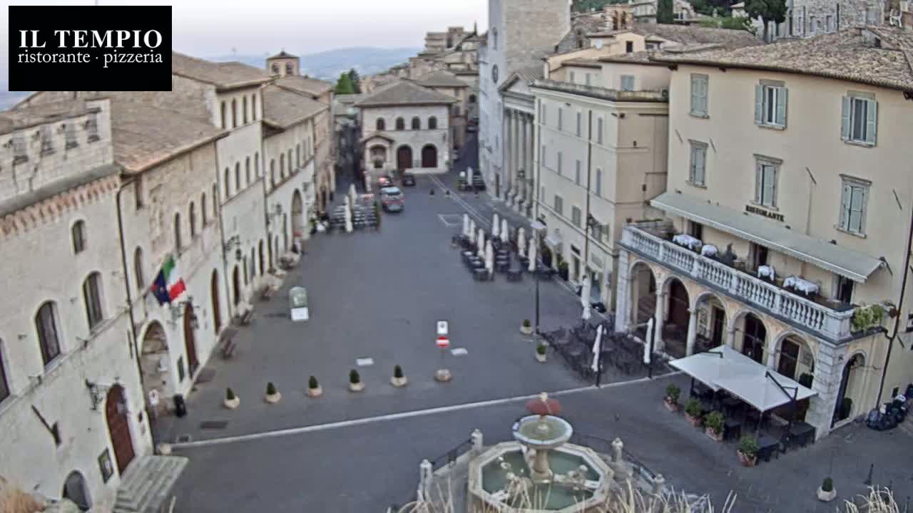 Assisi Piazza del Comune Square - Perugia, Umbria, Italy