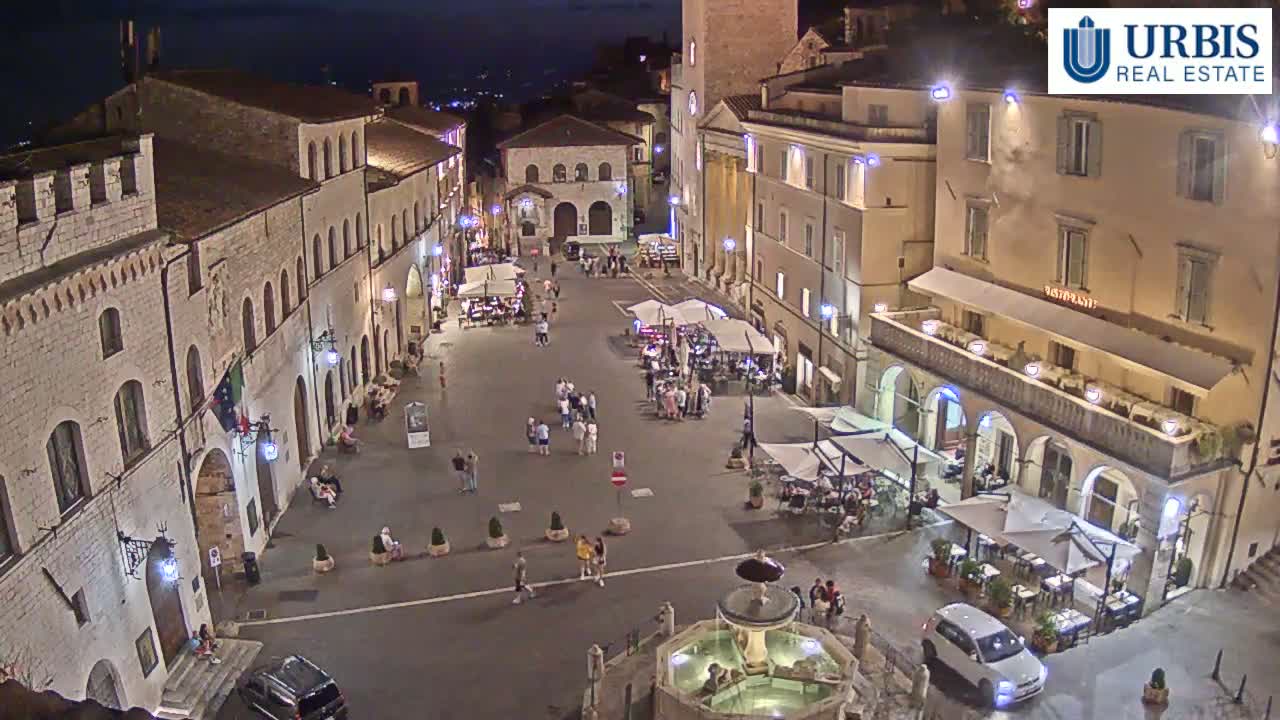 Assisi Piazza del Comune Square - Perugia, Umbria, Italy