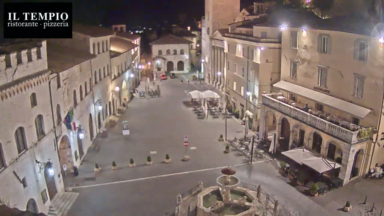 Assisi Piazza del Comune Square - Perugia, Umbria, Italy